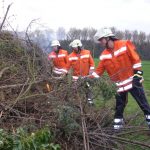 Brennholzanlieferung für das Osterfeuer