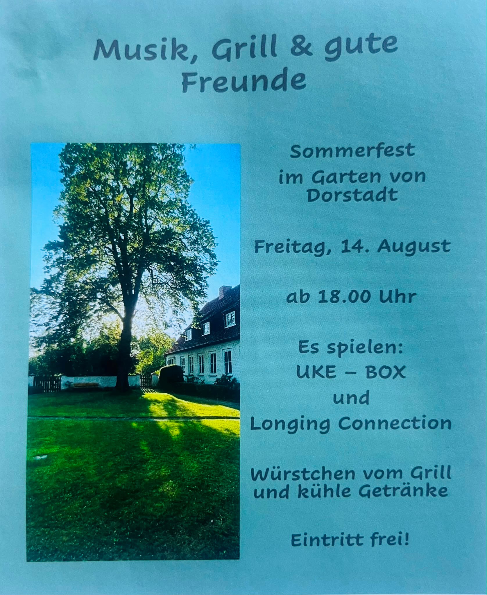 Sommerfest im Pfarrgarten
