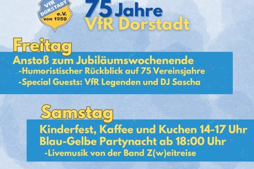 Volksfest in Dorstadt 5. bis 7. September 2025